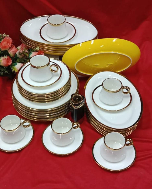 Gold line dinner set