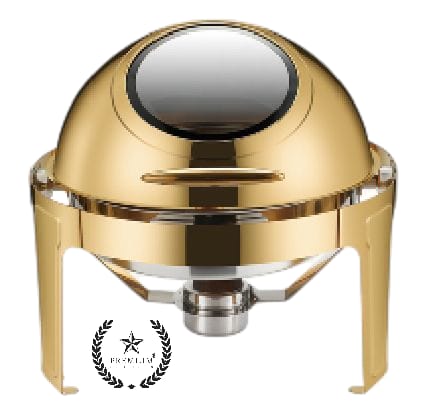 Premium Roll Top Gold Round Chafing Dish