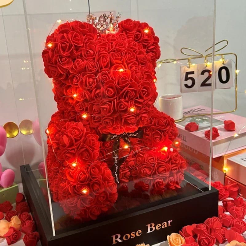 Artificial Flower Rose Bear, Universal for Festival Gift & Decoration