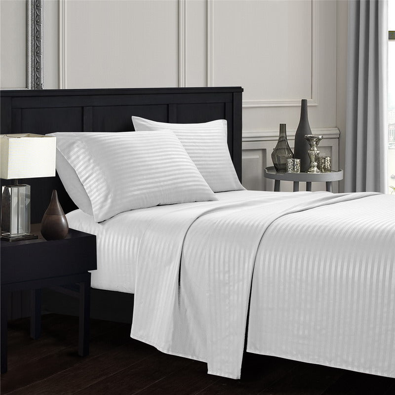 Cotton striped bedsheets set