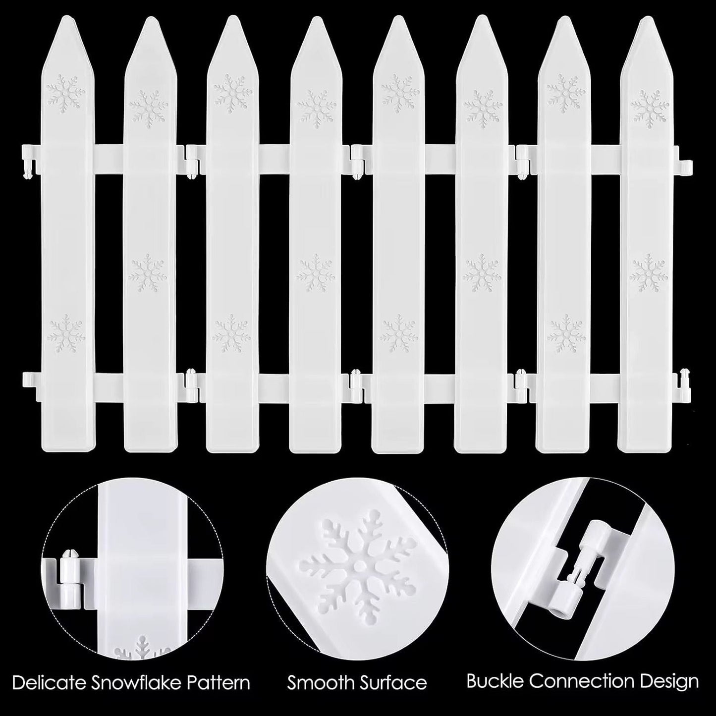 Christmas tree garden fence