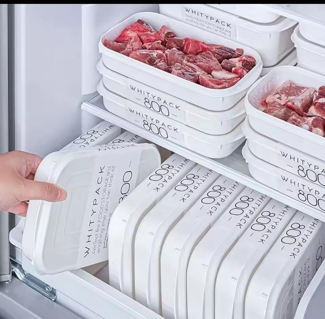 Freezer /fridge stackable food  storage containers 
5pcs set