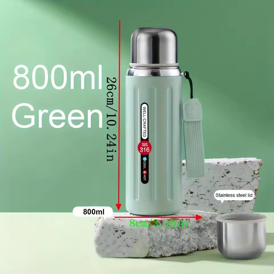 Portable 800ml well crafted Stainless Steel Vacuum Flask