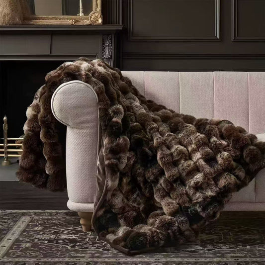 Luxury Faux Fur Throw Blanket