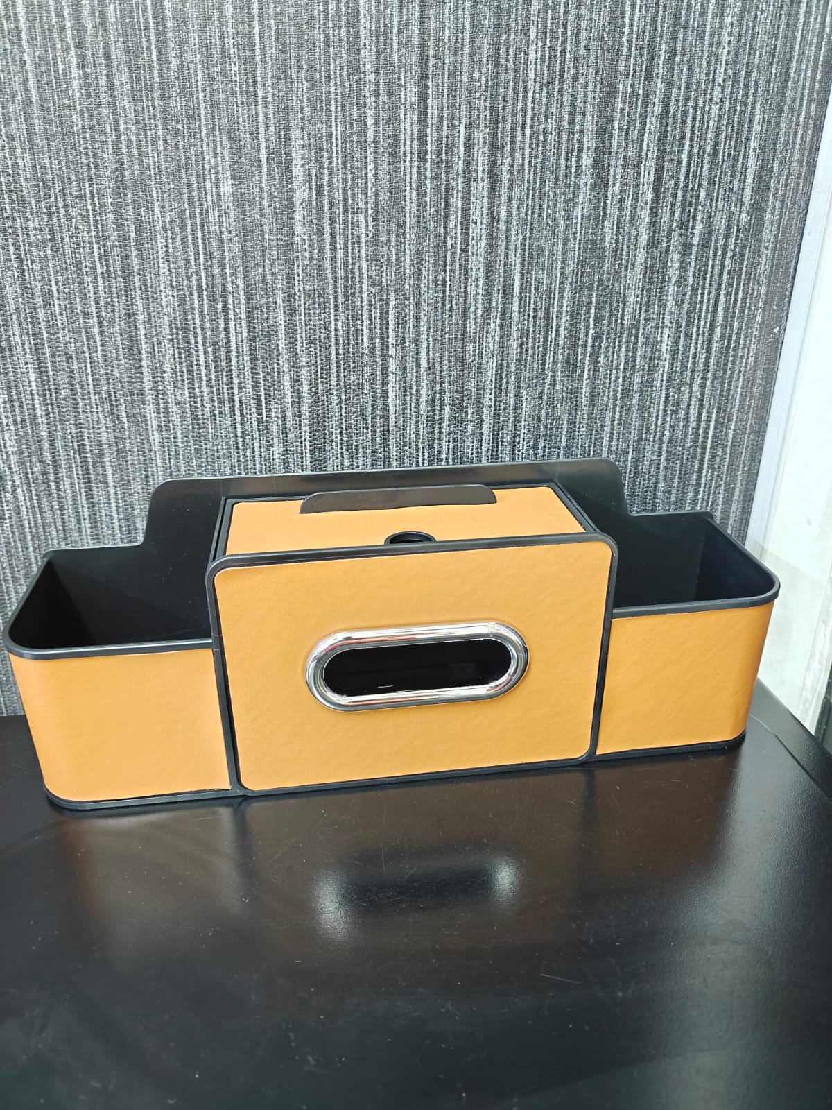 Multifunctional car seat backrest storage box