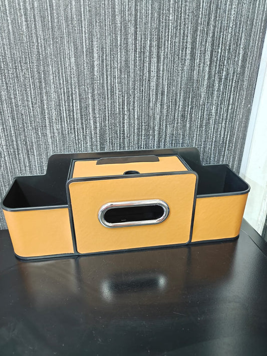 Multifunctional car seat backrest storage box
