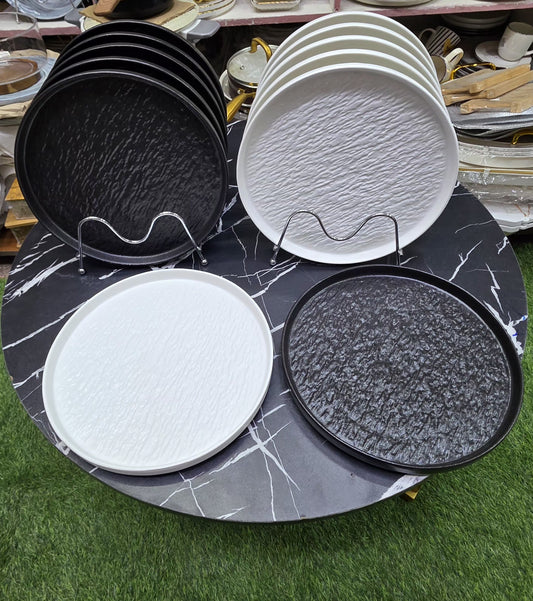 10.5'inch Rock Glazed Ceramic Dinner plate.