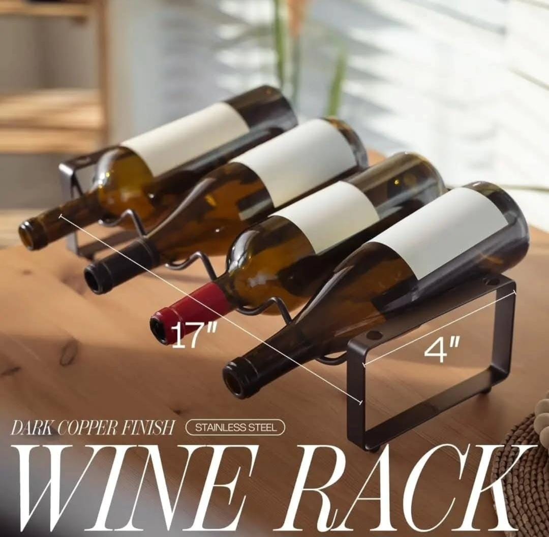 Metallic carbon wine holder.
4slot
