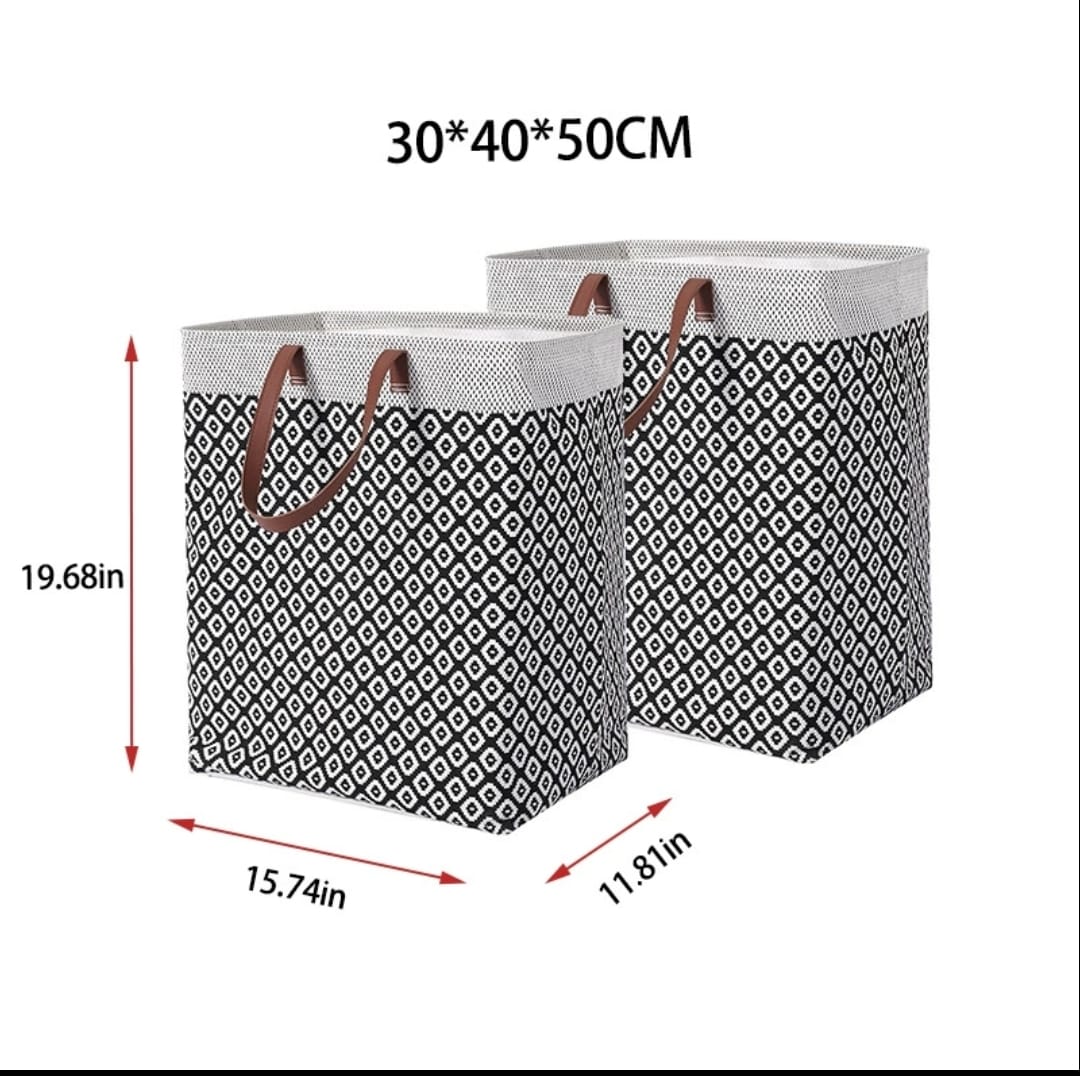 Boho Style Fabric Laundry Basket