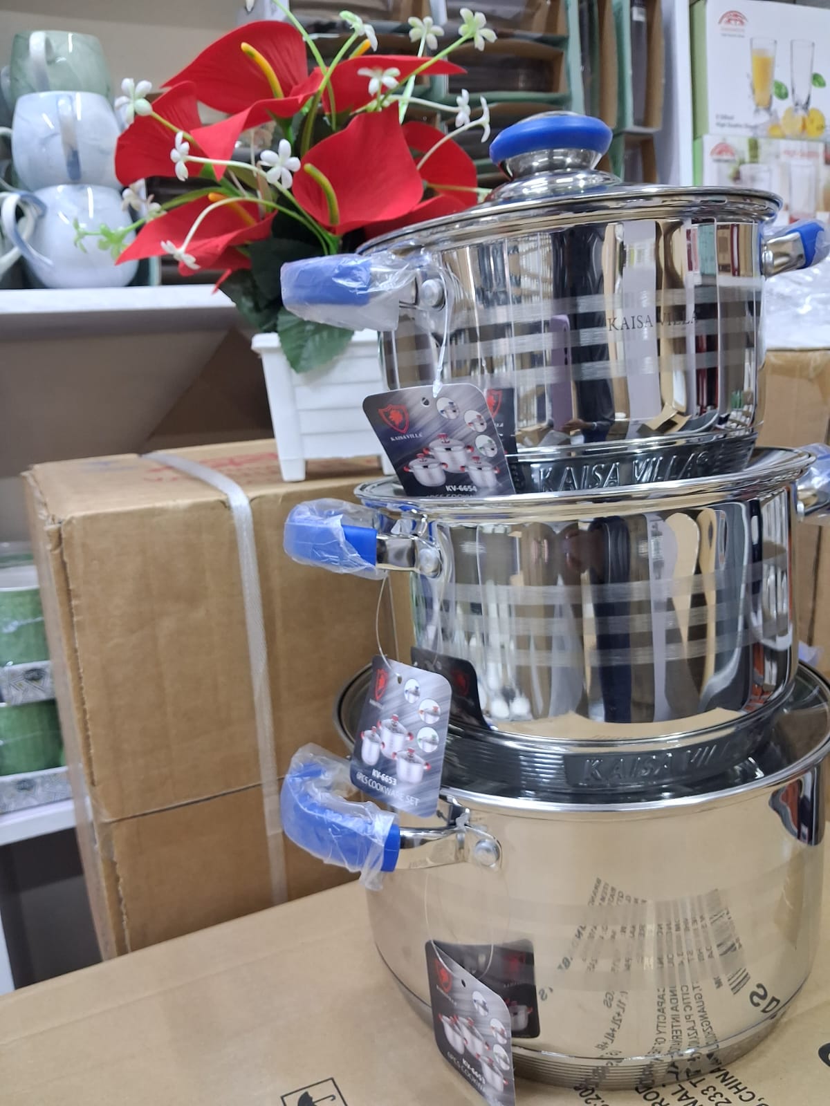 3pcs stainless steel pots