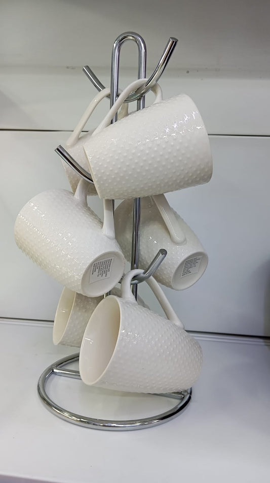 Dotted ceramic cups