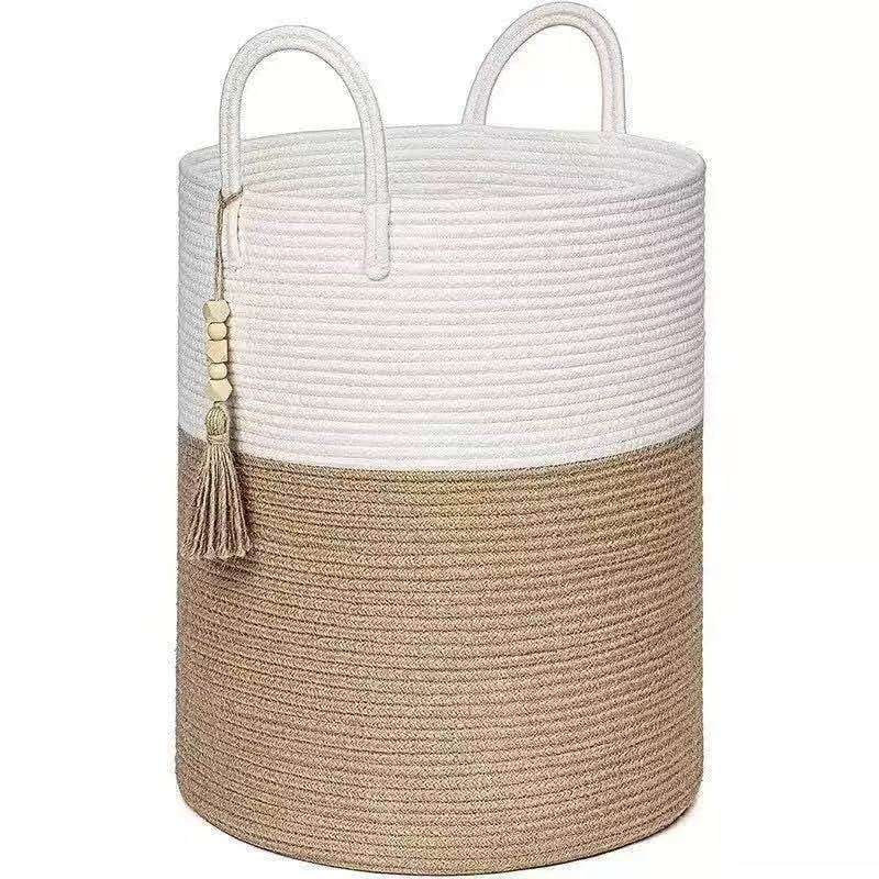 Wooven decorative laundry/toys basket