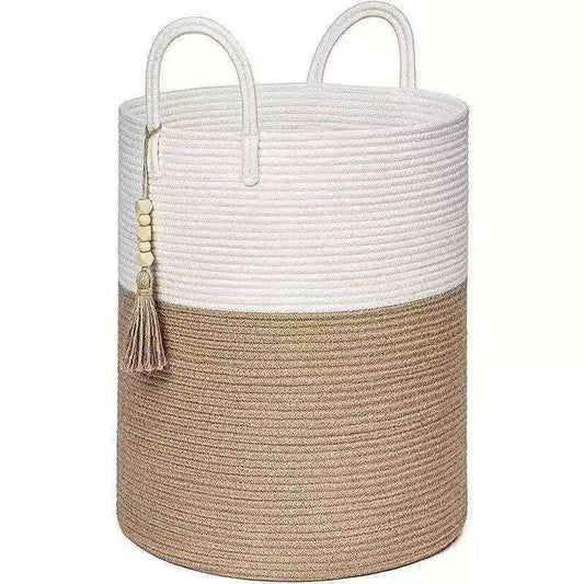 Wooven decorative laundry/toys basket