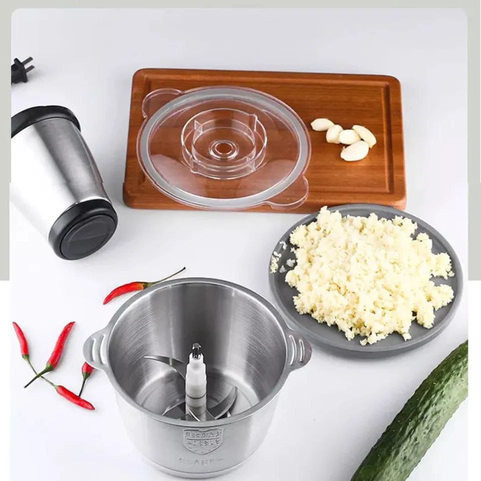 Stainless steel electric mincer 3L