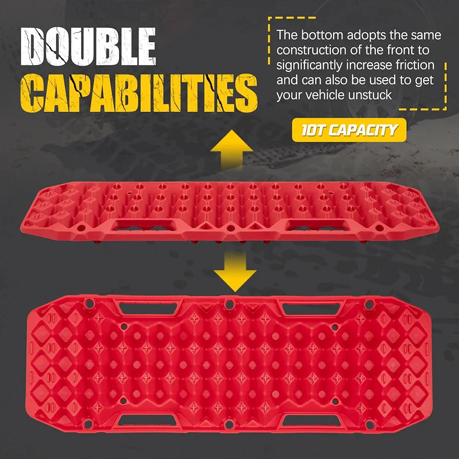 BUNKER INDUST Off-Road Traction Boards, Pair Recovery Tracks Traction Mat
