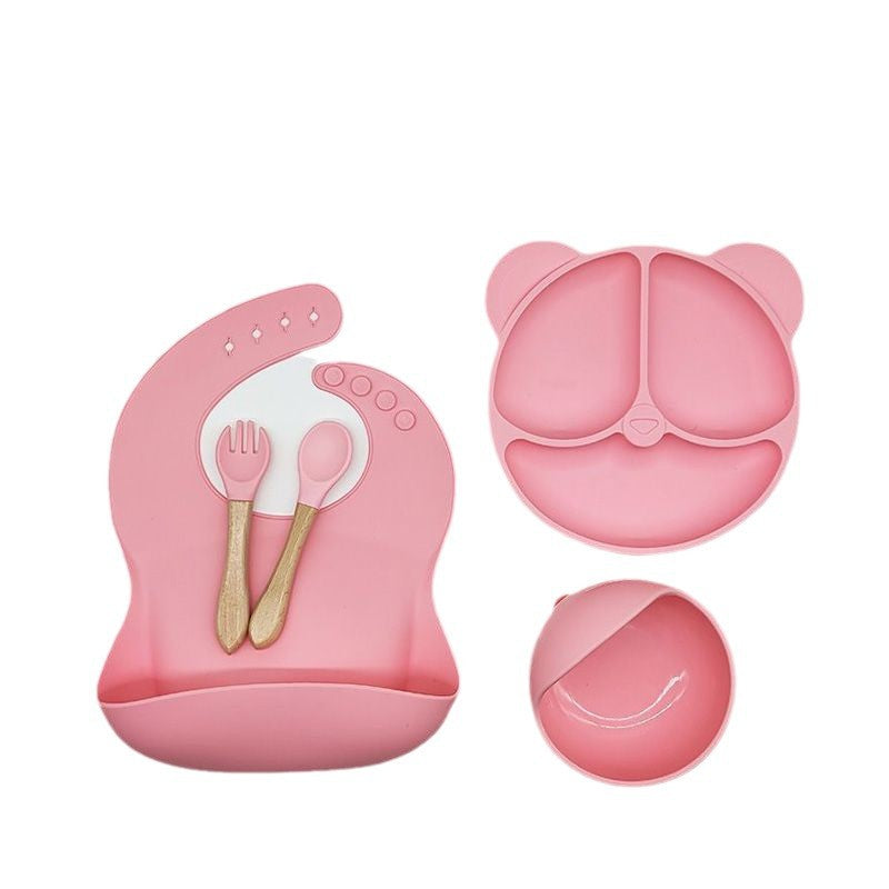 6pc Silicone baby feeding cutlery set