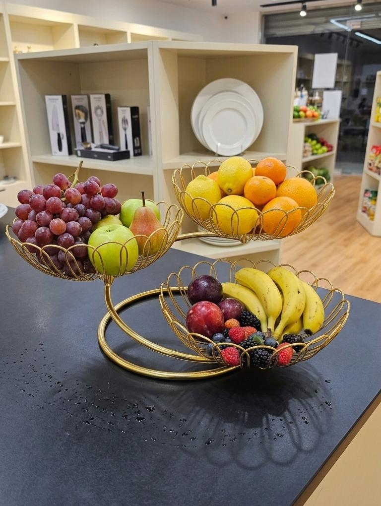 3tier Gold fruit rack