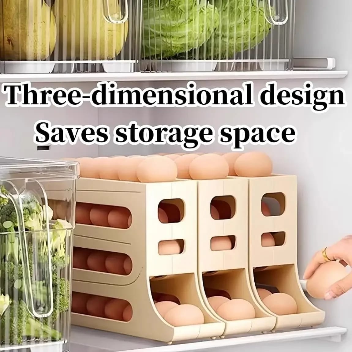 4 layer Rolling egg dispenser / tray