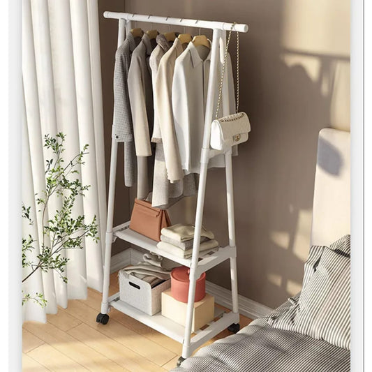 INDOOR TRIANGULAR COAT RACK WITH WHEEL