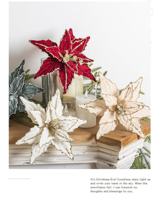 Artificial Flowers Christmas Flower Pendant