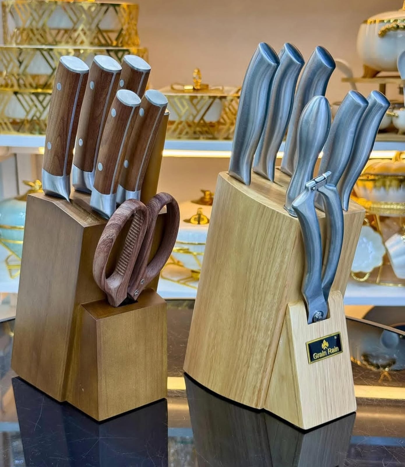 8pcs Set High quality Stainless Steel Knife Set with Hallow handle