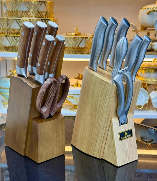 8pcs Set High quality Stainless Steel Knife Set with Hallow handle
