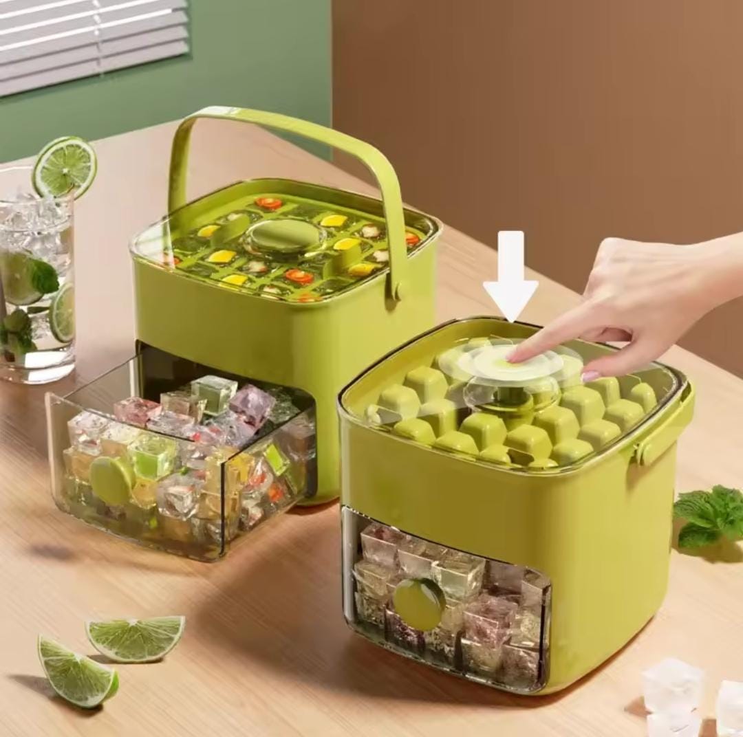 Premium Double Layed Large Capacity 48 Grid Ice Cube maker Tray