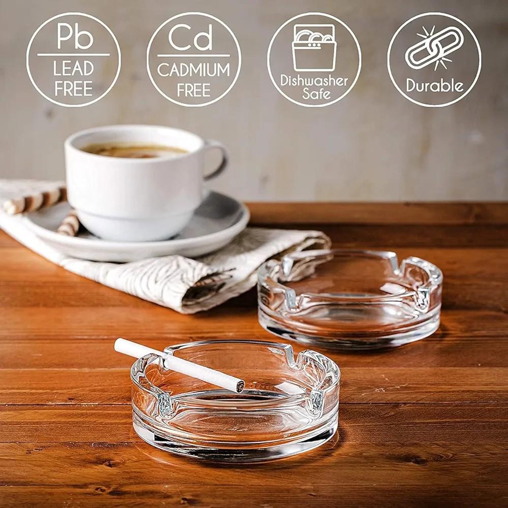 Crystal Clear Glass Ashtray