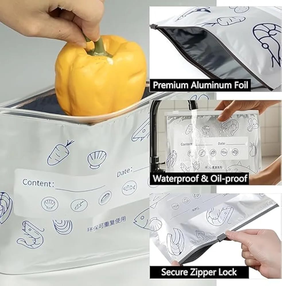 Foil fridge bags