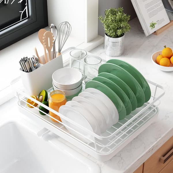All in 1 single layer over the sink kitchen rack dish drainer