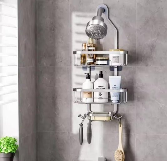3 layered aluminum Bathroom shower caddy