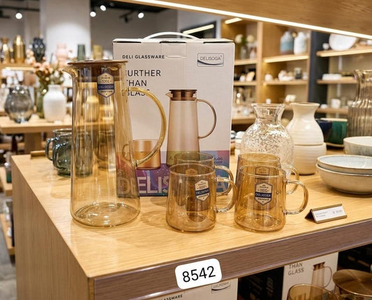 5pcs Heat Resistant Borosilicate Glass Water Set