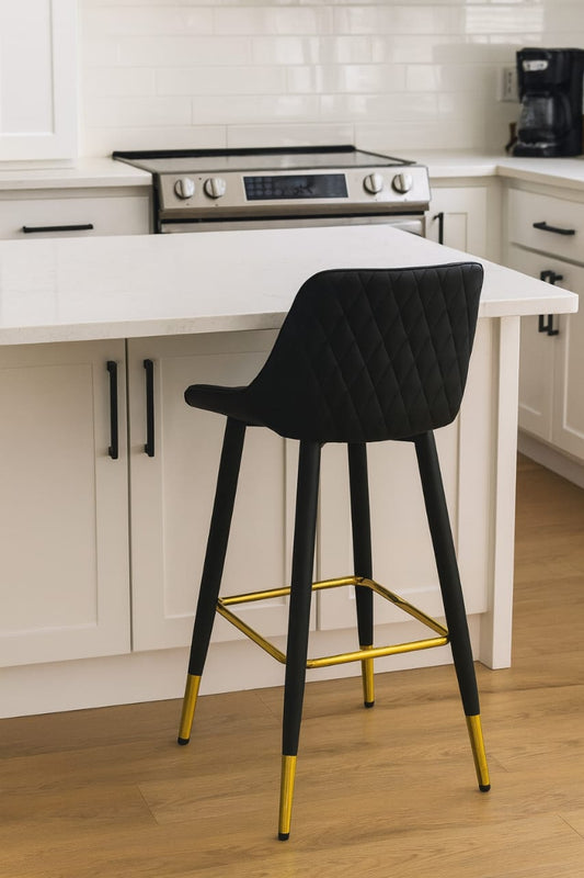 Leather Barstool with Swivel/Rotating Seat