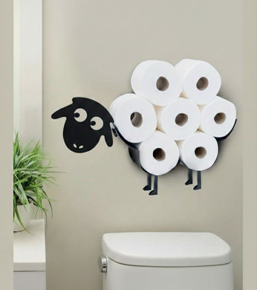 Creative Toilet Paper Holder – Metallic Finish