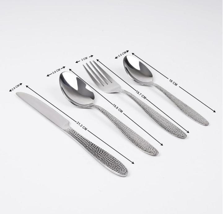 25 pcs Dining glister Astrid cutlery set with stand