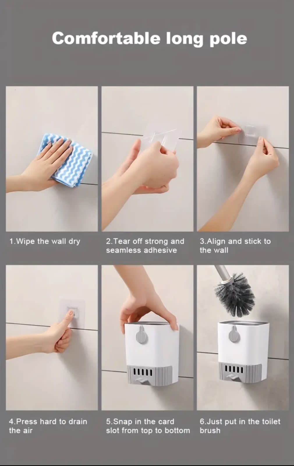 3 in 1 Toilet Brush & Plunger Set