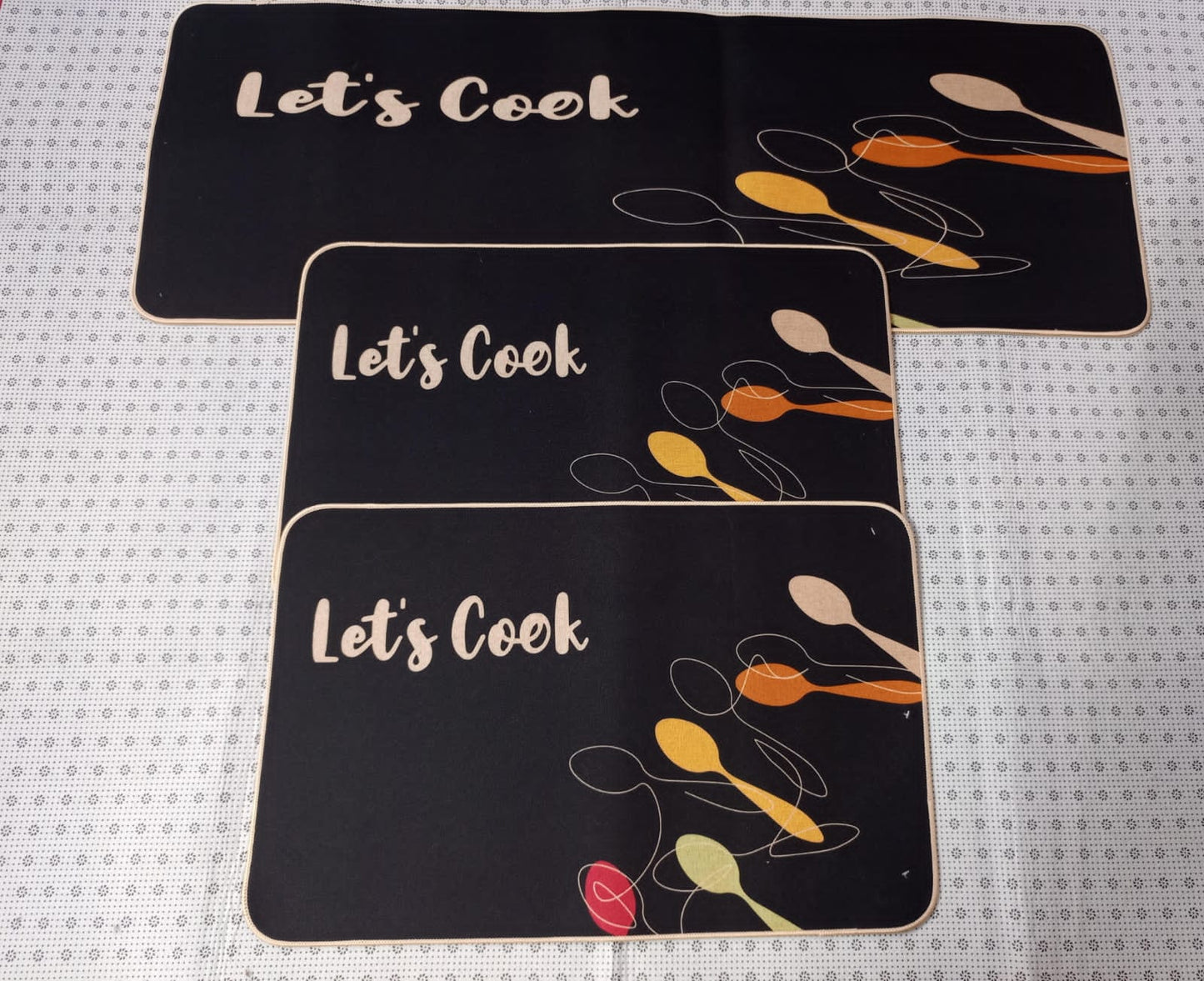 3 pcs kitchen mat