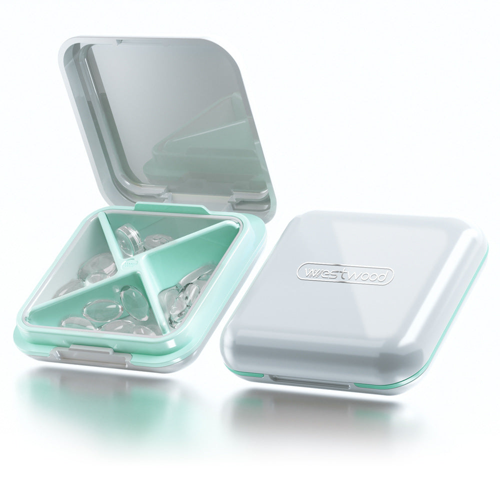 Small cute and portable daily pill box