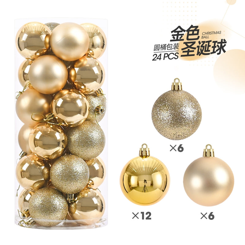 24pcs Christmas balls decor set