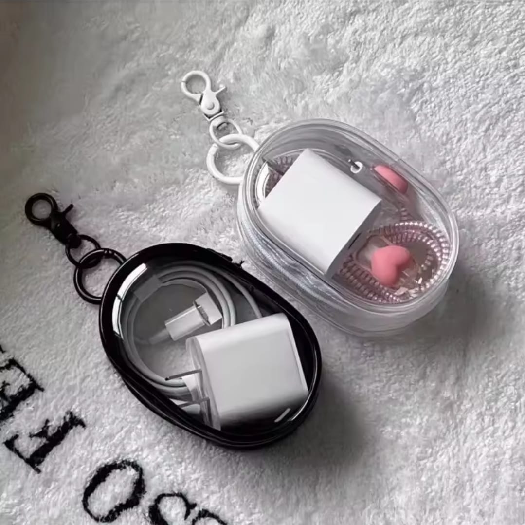 Portable Mini Clear Zipper Storage Bag
