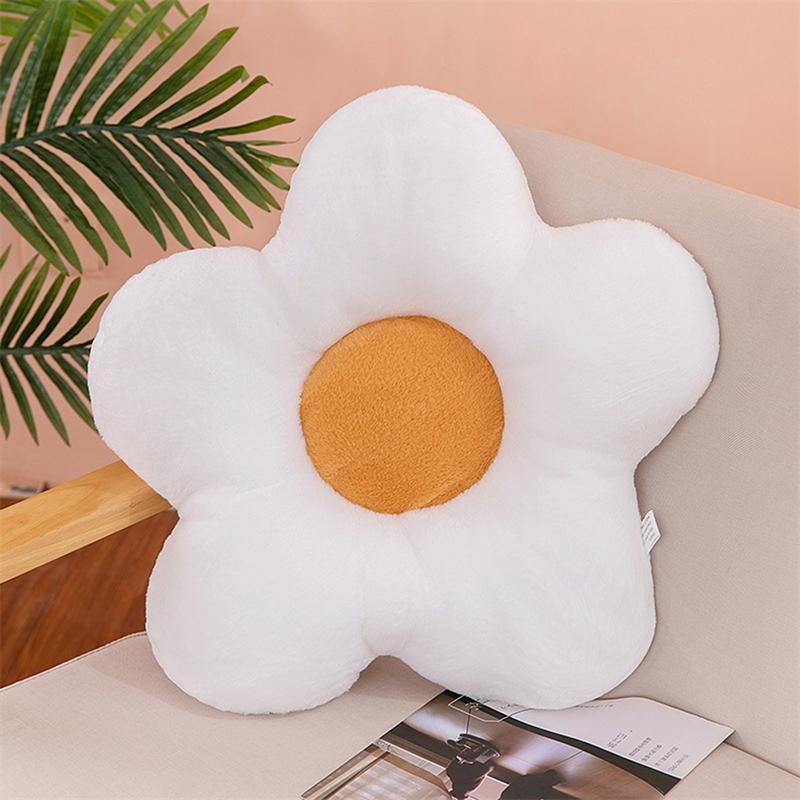 Sunflower-Shaped Throw Pillow