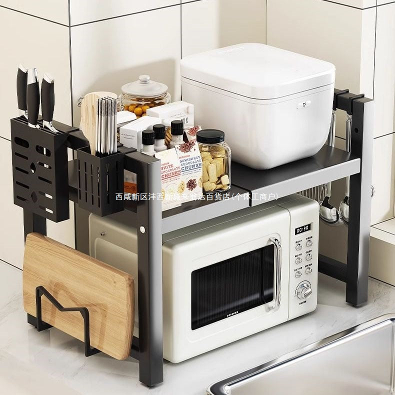 Single layer Heavy-duty Adjustable Microwave Stand