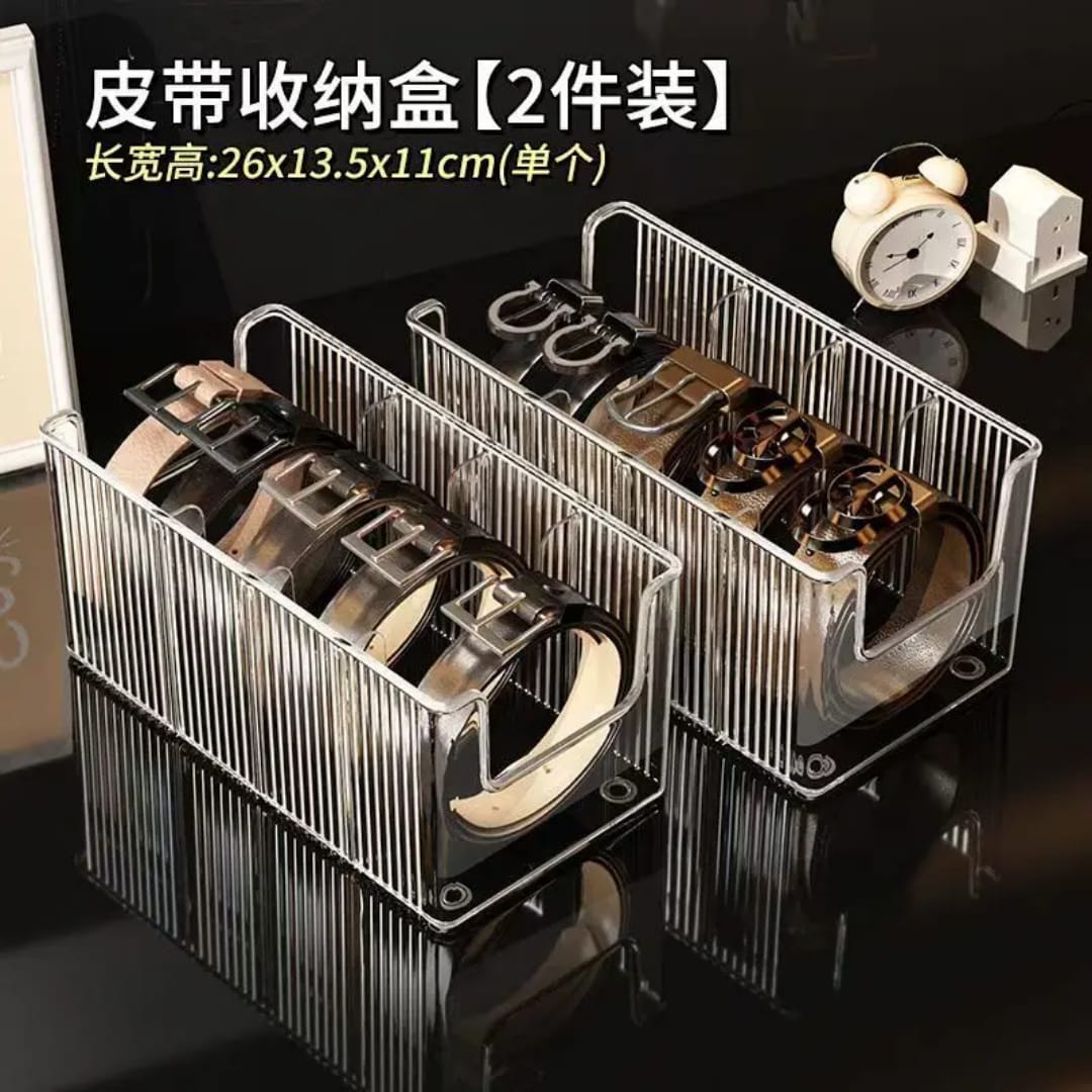 Space Saving Large Capacity Storage Container Removable Dividers Transparent Display Rack Stackable Organizing Box Kitchen