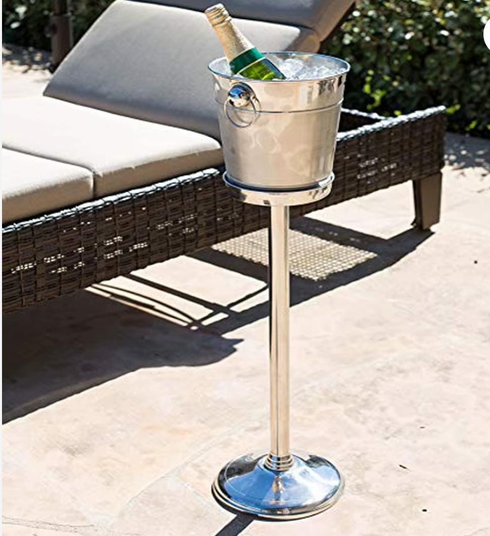 STAINLESS steel wine cooler