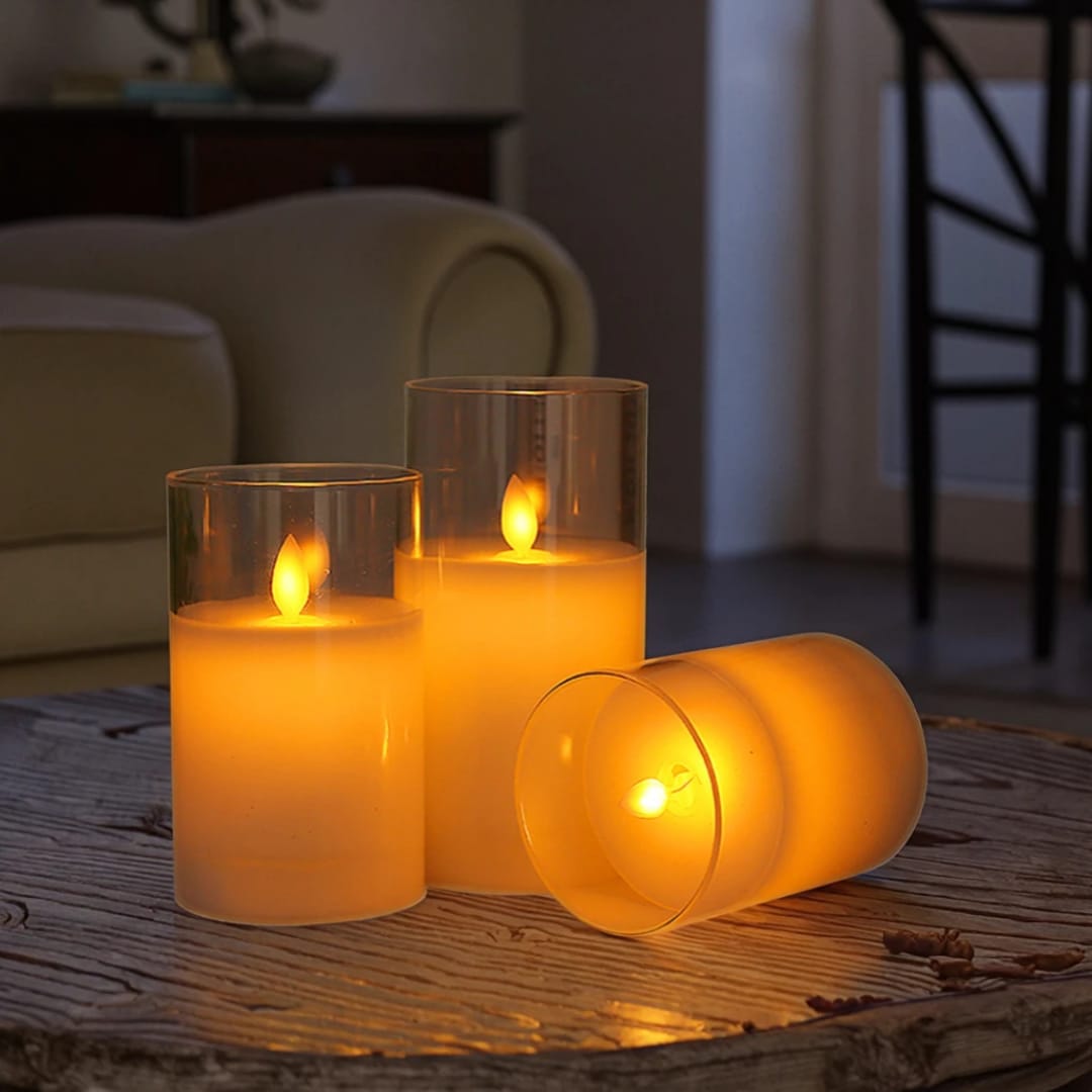 3D Bullet-head Flame LED Remote-controlled