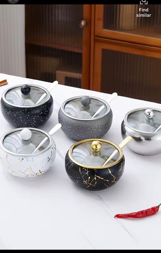 Marble sugar dish