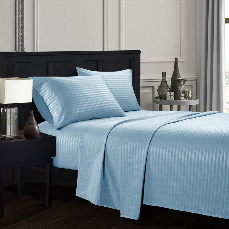 Cotton striped bedsheets set