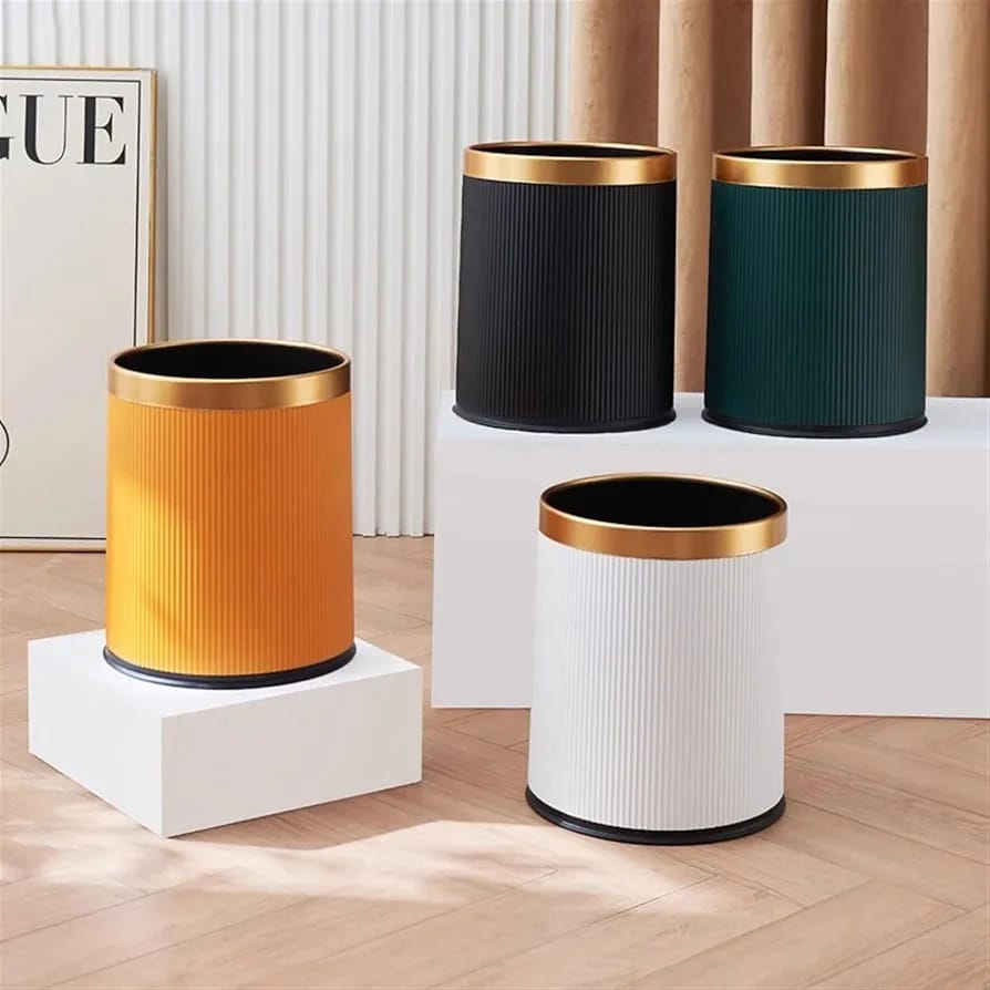 12L Cylindrical Exquisite Plastic Trash Can/ Dustbin