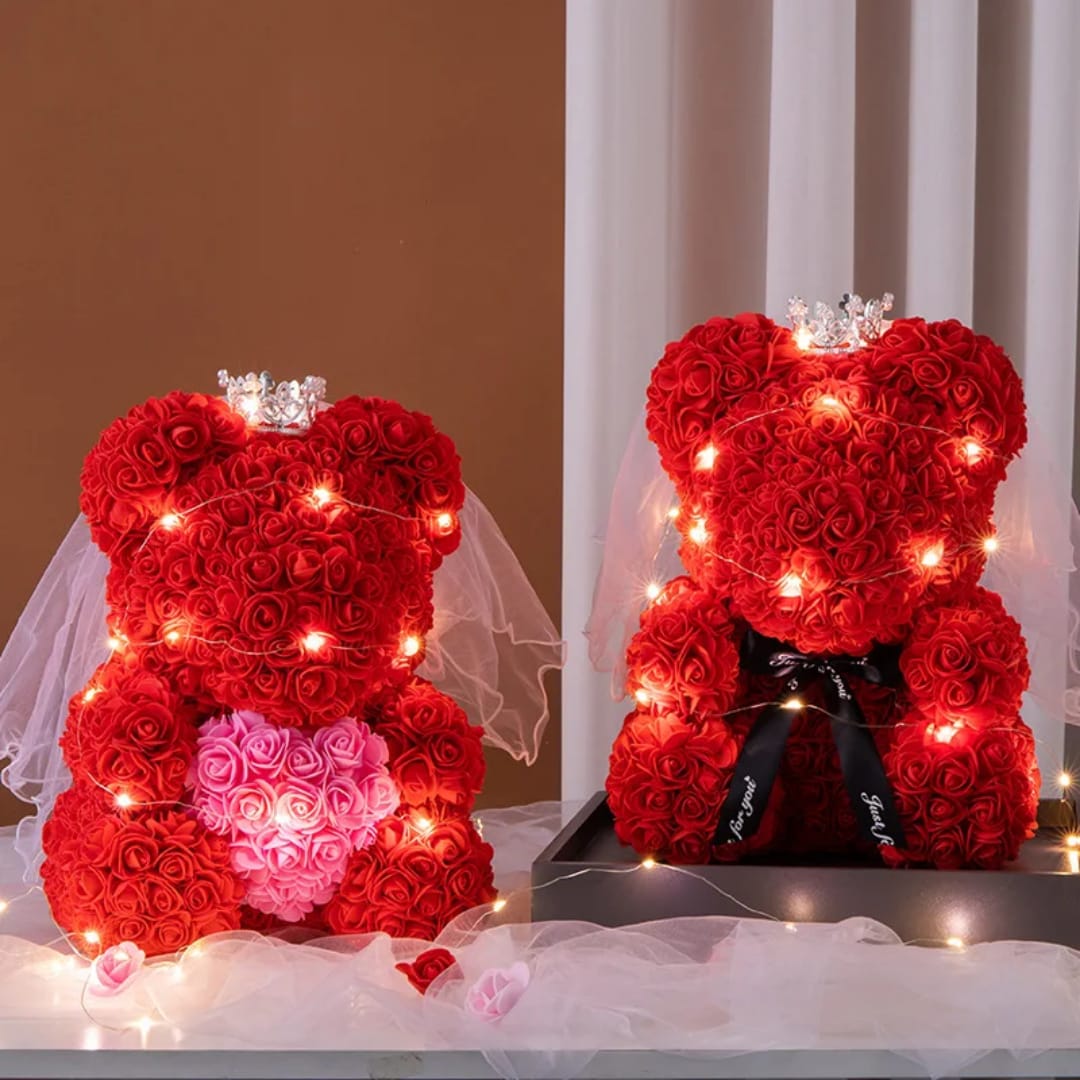 Artificial Flower Rose Bear, Universal for Festival Gift & Decoration