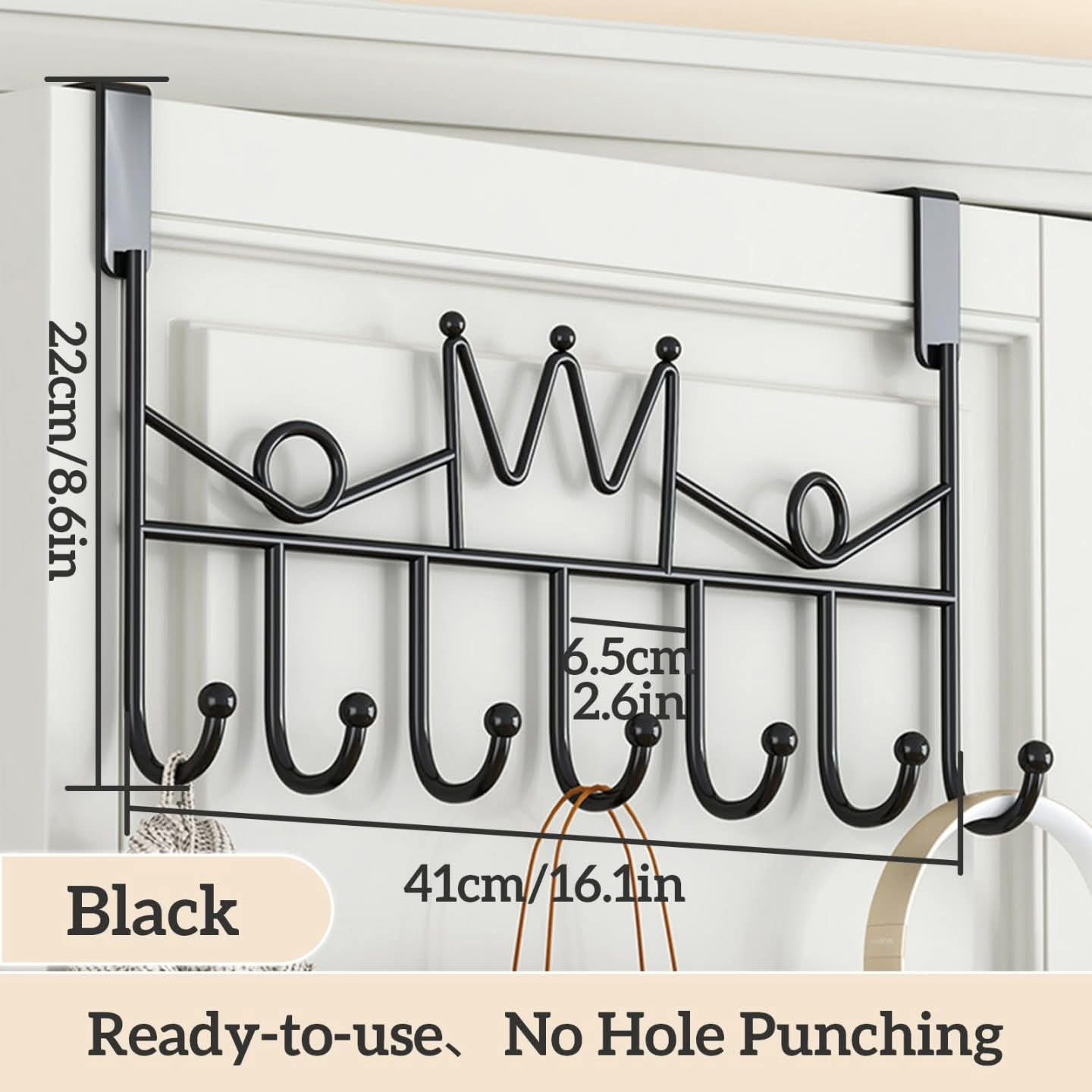 7 Hook Heavy Duty Over-the-Door Hanger/Rack